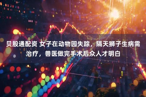 贝股通配资 女子在动物园失踪，隔天狮子生病需治疗，兽医做完手术后众人才明白